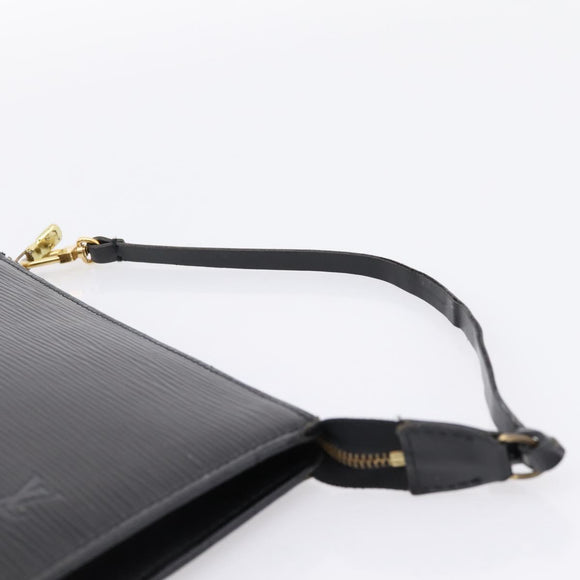 LOUIS VUITTON Epi Pochette Accessoires Pouch Black M52982 LV Auth 198701A