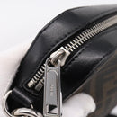 FENDI Zucca Canvas Diagonal Camera Case Bag PVC Brown Black Auth 198702V-17