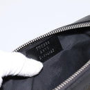 FENDI Zucca Canvas Diagonal Camera Case Bag PVC Brown Black Auth 198702V-12