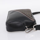FENDI Zucca Canvas Diagonal Camera Case Bag PVC Brown Black Auth 198702V-4