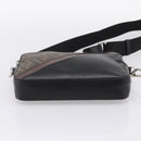 FENDI Zucca Canvas Diagonal Camera Case Bag PVC Brown Black Auth 198702V-5