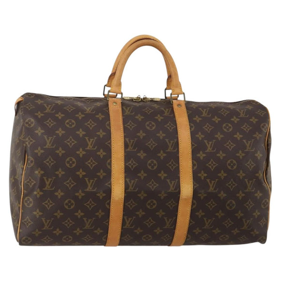 LOUIS VUITTON Monogram Keepall 50 Boston Bag M41426 LV Auth 198704