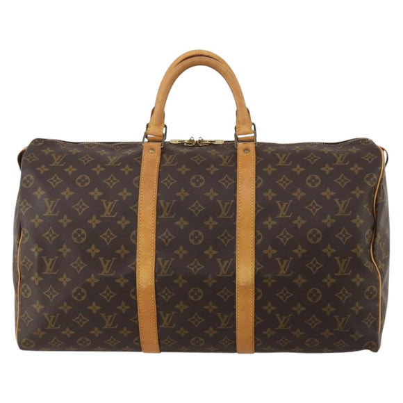LOUIS VUITTON Monogram Keepall 50 Boston Bag M41426 LV Auth 198704
