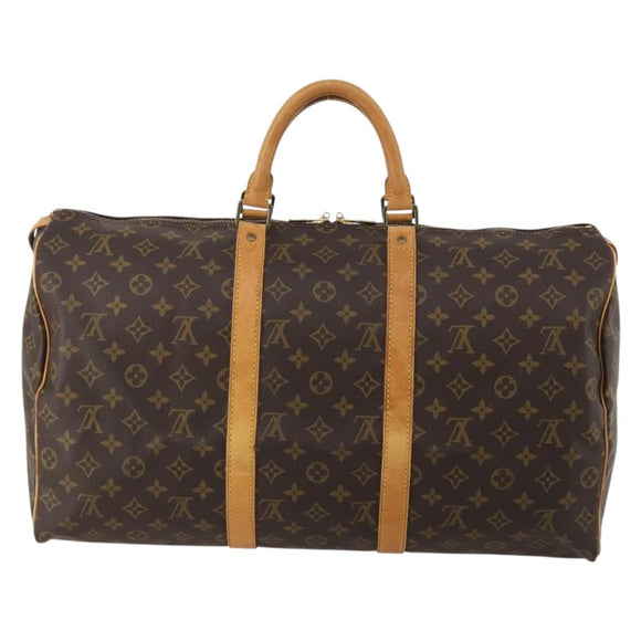 LOUIS VUITTON Monogram Keepall 50 Boston Bag M41426 LV Auth 198704