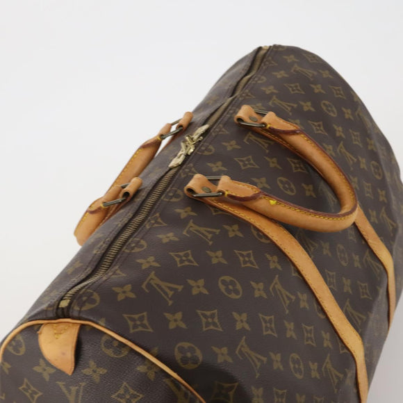 LOUIS VUITTON Monogram Keepall 50 Boston Bag M41426 LV Auth 198704