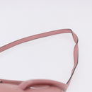 Miu Miu Hand Bag Leather 2way Pink Gold Auth 198705A-15