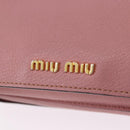 Miu Miu Hand Bag Leather 2way Pink Gold Auth 198705A-20