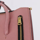 Miu Miu Hand Bag Leather 2way Pink Gold Auth 198705A-21