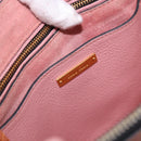 Miu Miu Hand Bag Leather 2way Pink Gold Auth 198705A-24