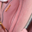 Miu Miu Hand Bag Leather 2way Pink Gold Auth 198705A-11
