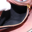 Miu Miu Hand Bag Leather 2way Pink Gold Auth 198705A-32