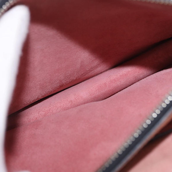Miu Miu Hand Bag Leather 2way Pink Gold Auth 198705A