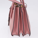 Miu Miu Hand Bag Leather 2way Pink Gold Auth 198705A-4