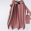 Miu Miu Hand Bag Leather 2way Pink Gold Auth 198705A-5