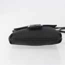 FENDI Zucchino Canvas Mamma Baguette Shoulder Bag Black Auth 198707A-5