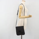 FENDI Zucchino Canvas Mamma Baguette Shoulder Bag Black Auth 198707A-24