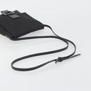 FENDI Zucchino Canvas Mamma Baguette Shoulder Bag Black Auth 198707A-7
