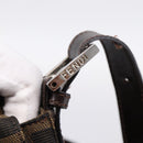 FENDI Zucca Canvas Mamma Baguette Shoulder Bag Brown Black Auth 198709A-10