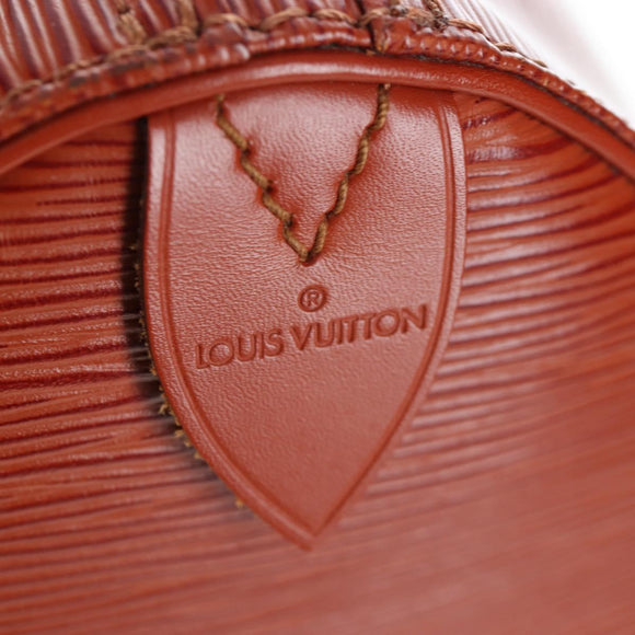 LOUIS VUITTON Epi Speedy 40 Hand Bag Brown Kenya M42983 LV Auth 198713V