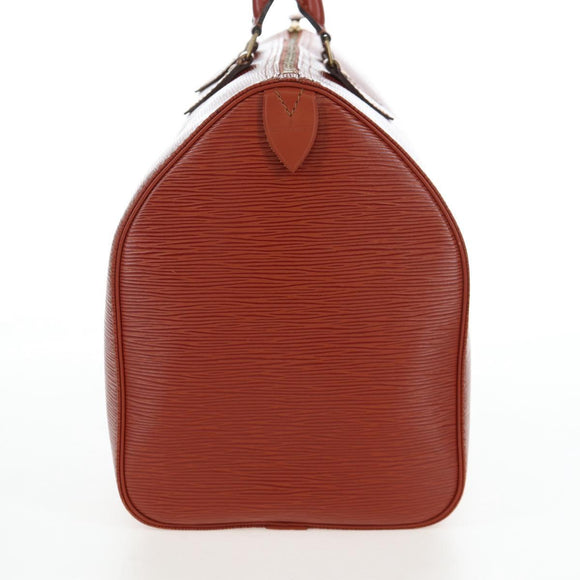 LOUIS VUITTON Epi Speedy 40 Hand Bag Brown Kenya M42983 LV Auth 198713V