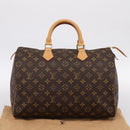 LOUIS VUITTON Monogram Speedy 35 Hand Bag M41524 LV Auth 198714V-21