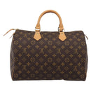 LOUIS VUITTON Monogram Speedy 35 Hand Bag M41524 LV Auth 198714V-3