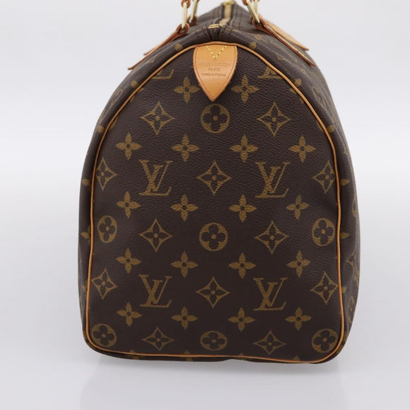 LOUIS VUITTON Monogram Speedy 35 Hand Bag M41524 LV Auth 198714V