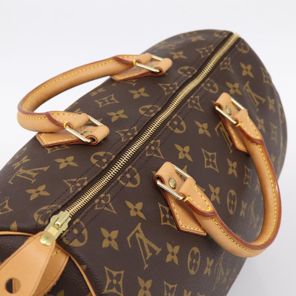 LOUIS VUITTON Monogram Speedy 35 Hand Bag M41524 LV Auth 198714V