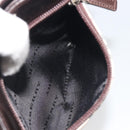 BURBERRY Nova Check Shoulder Bag Canvas Beige Silver Auth 198716A-21