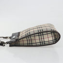 BURBERRY Nova Check Shoulder Bag Canvas Beige Silver Auth 198716A-5