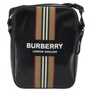 BURBERRY Thornton Messenger Shoulder Bag PVC Canvas Black Auth 198717A-13