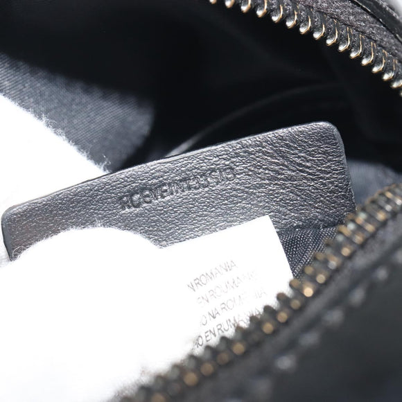 BURBERRY Thornton Messenger Shoulder Bag PVC Canvas Black Auth 198717A