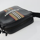 BURBERRY Thornton Messenger Shoulder Bag PVC Canvas Black Auth 198717A-6