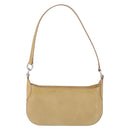 CARTIER Shoulder Bag Patent leather Beige Silver Auth 198718V-2
