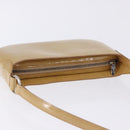 CARTIER Shoulder Bag Patent leather Beige Silver Auth 198718V-7
