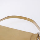 CARTIER Shoulder Bag Patent leather Beige Silver Auth 198718V-9