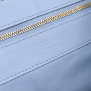 CELINE Horizontal Kabbalaj Hand Bag Leather Light Blue Gold Auth 198720A-17