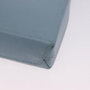 BALENCIAGA Shopping Phone Holder Bag Leather 2way Light Blue 593826 Auth 198722A-16