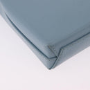 BALENCIAGA Shopping Phone Holder Bag Leather 2way Light Blue 593826 Auth 198722A-17