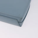BALENCIAGA Shopping Phone Holder Bag Leather 2way Light Blue 593826 Auth 198722A-10