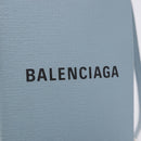 BALENCIAGA Shopping Phone Holder Bag Leather 2way Light Blue 593826 Auth 198722A-18