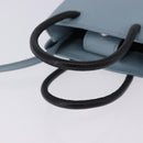 BALENCIAGA Shopping Phone Holder Bag Leather 2way Light Blue 593826 Auth 198722A-7