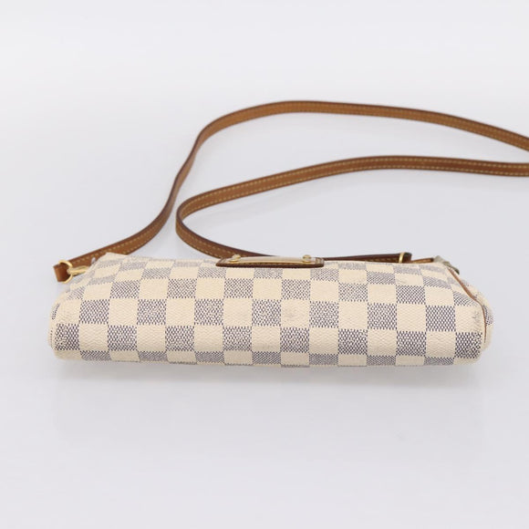 LOUIS VUITTON Damier Azur Eva Shoulder Bag 2way N55214 LV Auth 198727