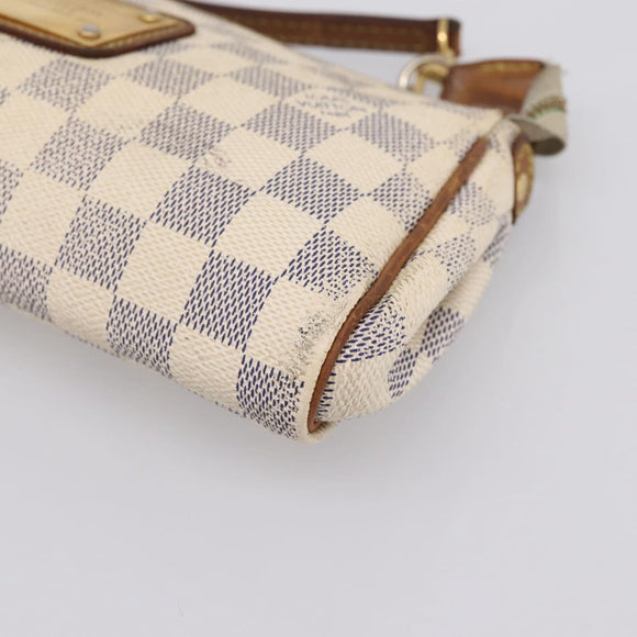 LOUIS VUITTON Damier Azur Eva Shoulder Bag 2way N55214 LV Auth 198727