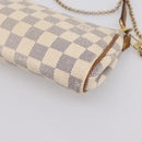 LOUIS VUITTON Damier Azur Eva Shoulder Bag 2way N55214 LV Auth 198727-14