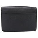 LOUIS VUITTON Taiga Selenga Clutch Bag Ardoise M30782 LV Auth 198728-2
