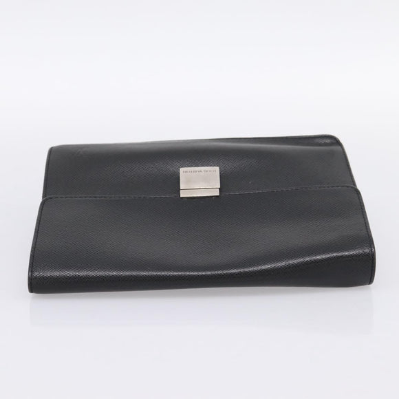 LOUIS VUITTON Taiga Selenga Clutch Bag Ardoise M30782 LV Auth 198728