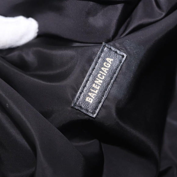 BALENCIAGA Waist Bag Nylon Black Silver 533009 Auth 198730A
