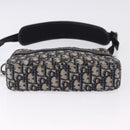 Christian Dior Trotter Canvas Shoulder Bag Navy Silver Auth 198731V-6