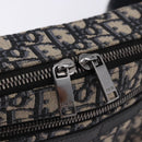 Christian Dior Trotter Canvas Shoulder Bag Navy Silver Auth 198731V-18